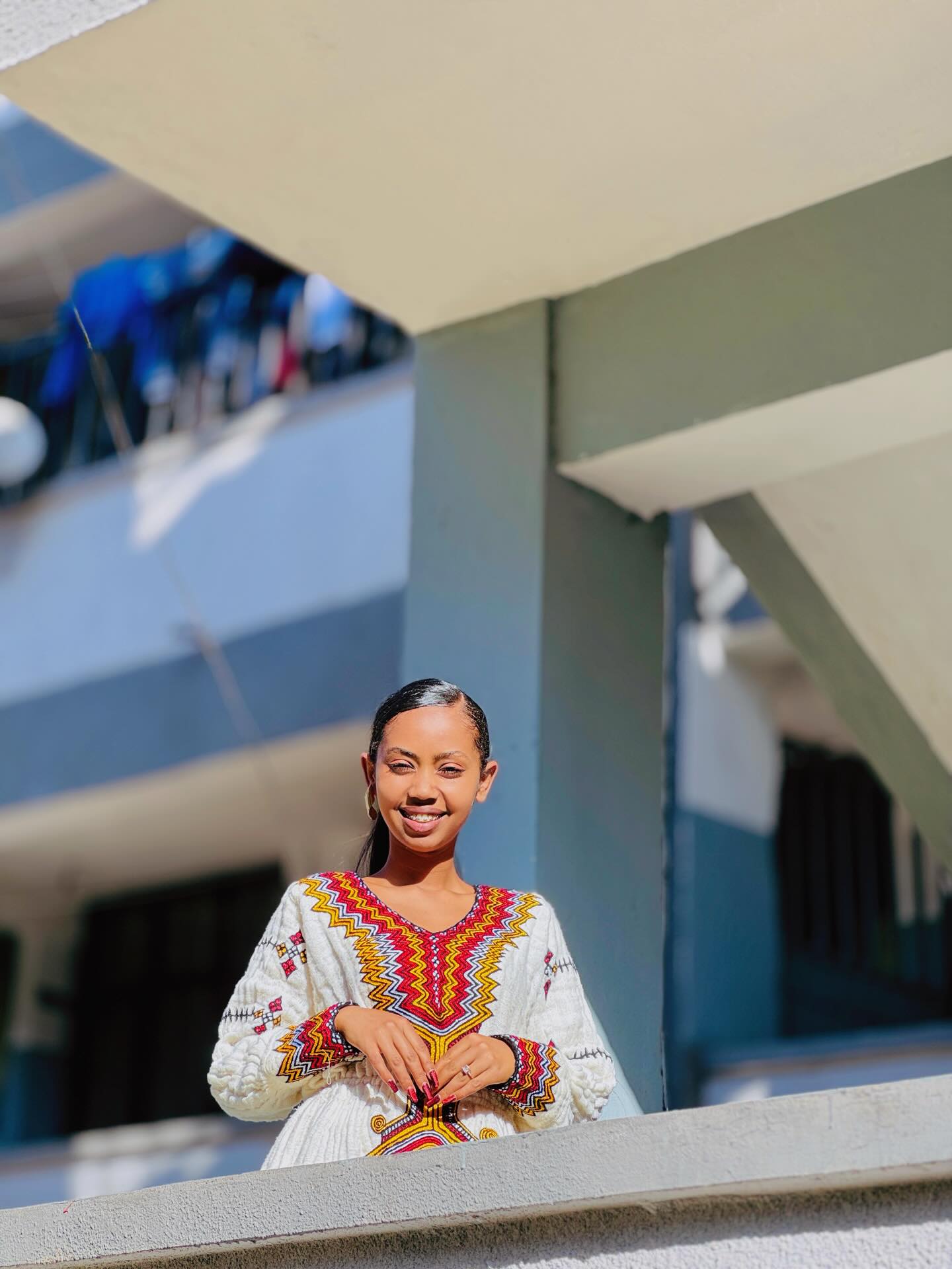 Multicolor Embroidery Habesha Dress Long Sleeve Habesha Kemis Beautiful Ethiopian Clothing 652