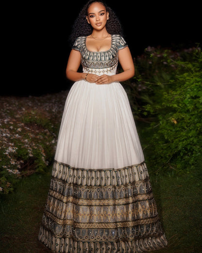 Ethiopian Clothing Wedding Style Habesha Kemis & Habesha Dress Traditional Elegance 751