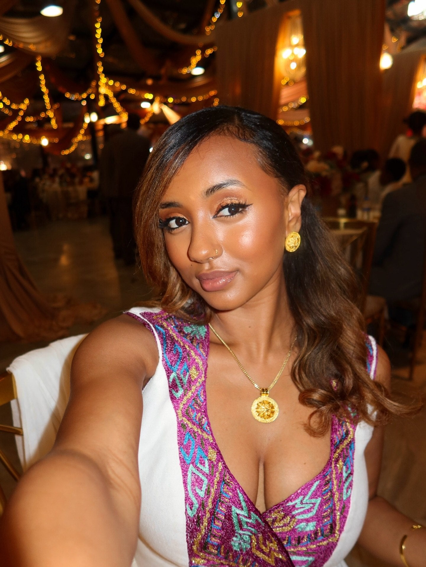 Timeless Ethiopian Clothing Sleeveless Habesha Kemis Festive Style Habesha Dress 757