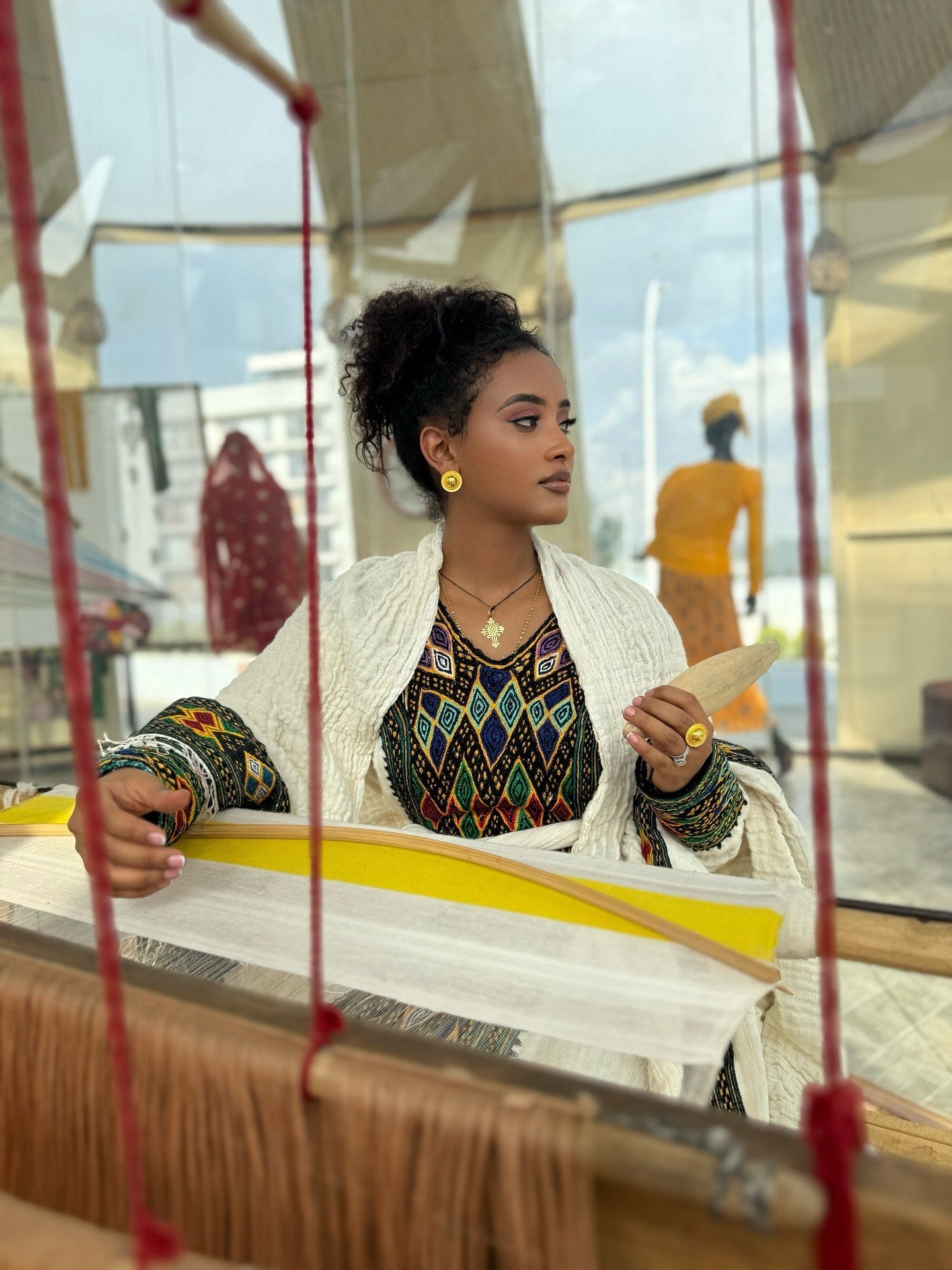 Long Sleeve Habesha Dress  Multicolor Ethiopian Clothing Timeless Traditional Habesha Kemis 890
