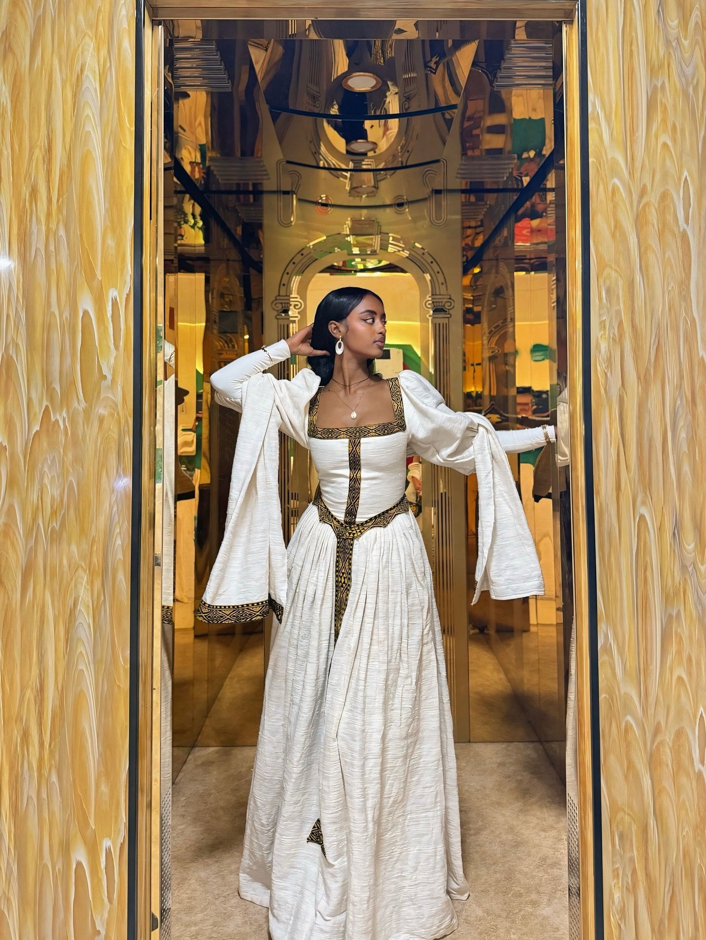 Royal Habesha Traditional Dress Elegant Ethiopian Habesha Kemis Graceful Habesha Dress 159