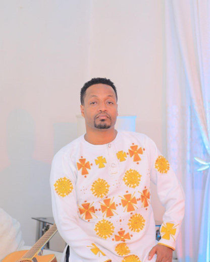 Men’s Habesha Outfit Authentic Ethiopian Cultural Clothing  Eritrean Traditional Men's Wear 238