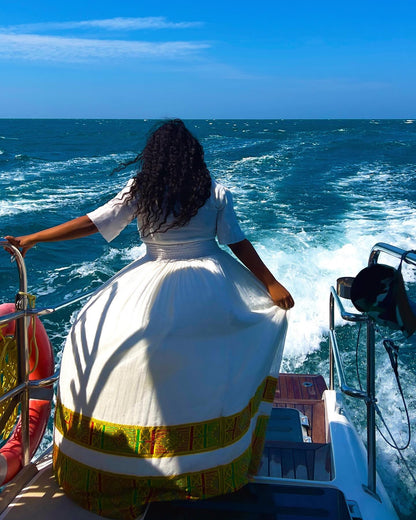 Beautiful Habesha Dress Colorful Habesha Kemis Traditional Ethiopian Dress For Event 530