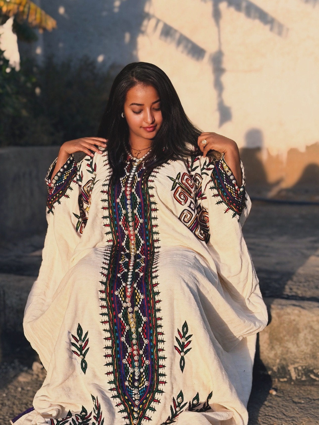 Timeless Habesha Kemis Rich Multicolor Detailing Habesha Dress Charming Ethiopian Dress 555