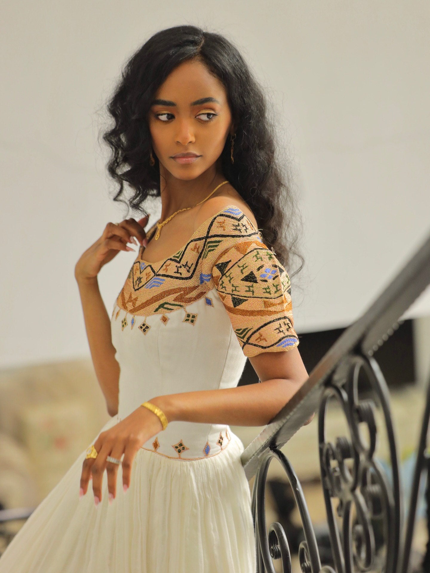Short Sleeve Habesha Kemis Beautiful Design Habesha Dress Traditional Ethiopian Clothing 593