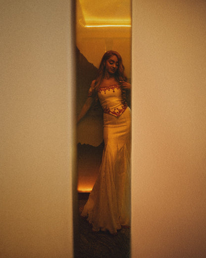 Graceful Habesha Kemis Red Embroidery Ethiopian Clothing Charming Habesha Dress For Cultural Celebrations 630