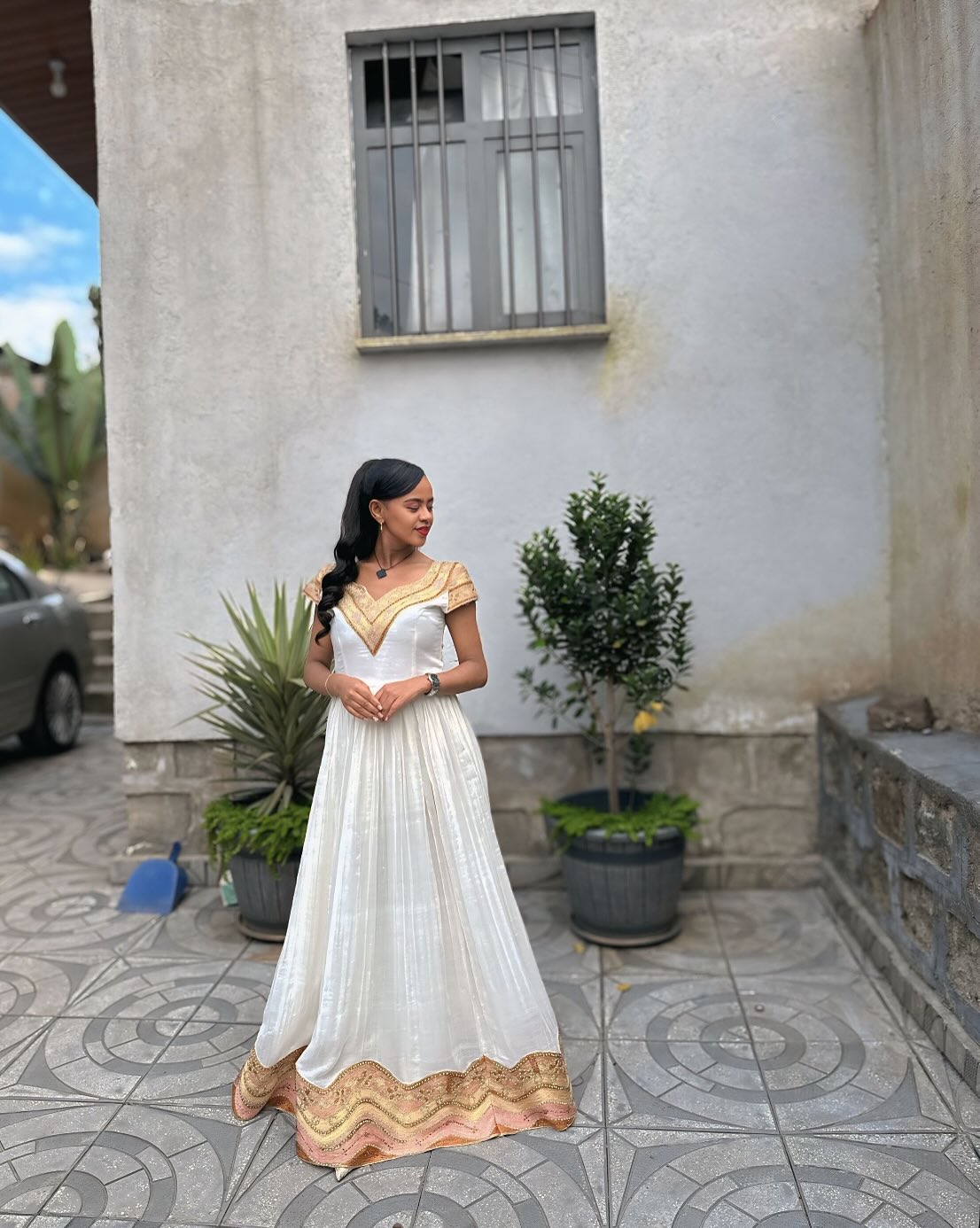 Short Sleeve Habesha Dress Traditional Ethiopian Clothing & Eritrean Dress Habesha Kemis For Special Occasion 201