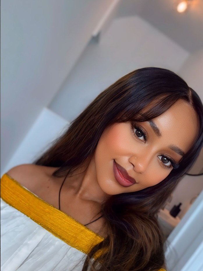 Traditional Ethiopian Dress Off-Shoulder Habesha Dress Style Simple Design Habesha Kemis 259