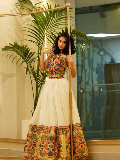 Traditional Ethiopian Dress for Wedding Occasions Graceful Habesha Kemis Luxurious Habesha Dress 520