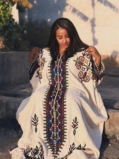 Timeless Habesha Kemis Rich Multicolor Detailing Habesha Dress Charming Ethiopian Dress 555
