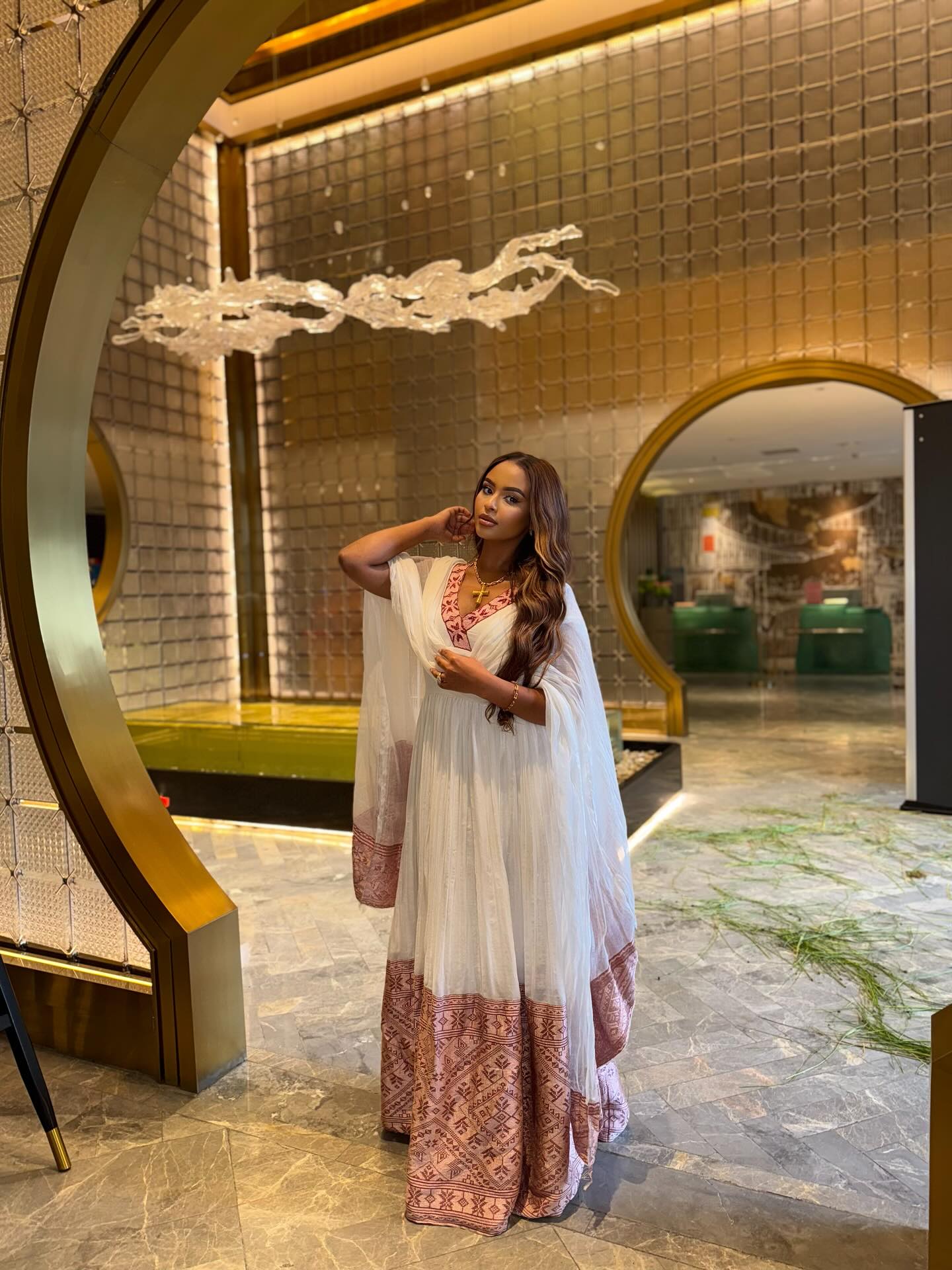 Graceful Habesha Dress A Refined Ethiopian Traditional Dress Design Stylish Habesha Kemis 332