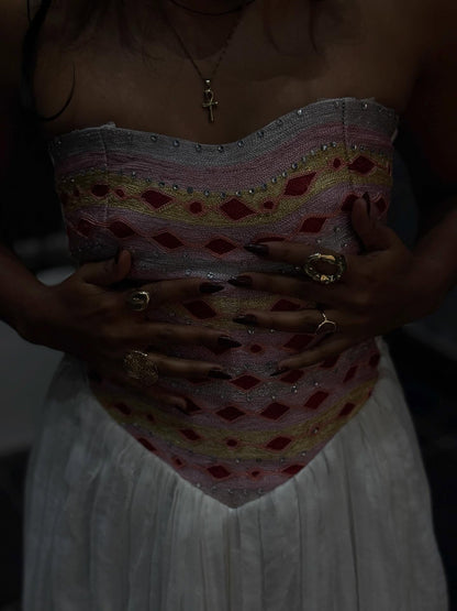 Habesha Kemis Online Strapless Habesha Dress Classic Traditional Ethiopian Dress 379