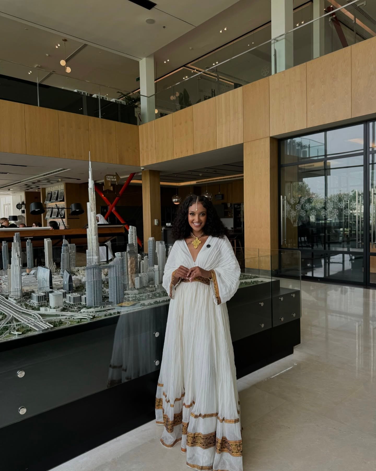 V-Neckline Habesha Kemis Beautiful Habesha Dress Timeless Ethiopian Traditional Dress 608