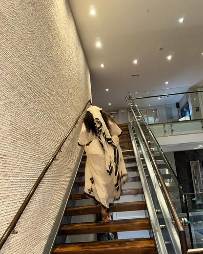 Authentic Eritrean & Ethiopian Clothing Handcrafted Habesha Dress Elegant Intricate Black Embroidery Habesha Kemis 274