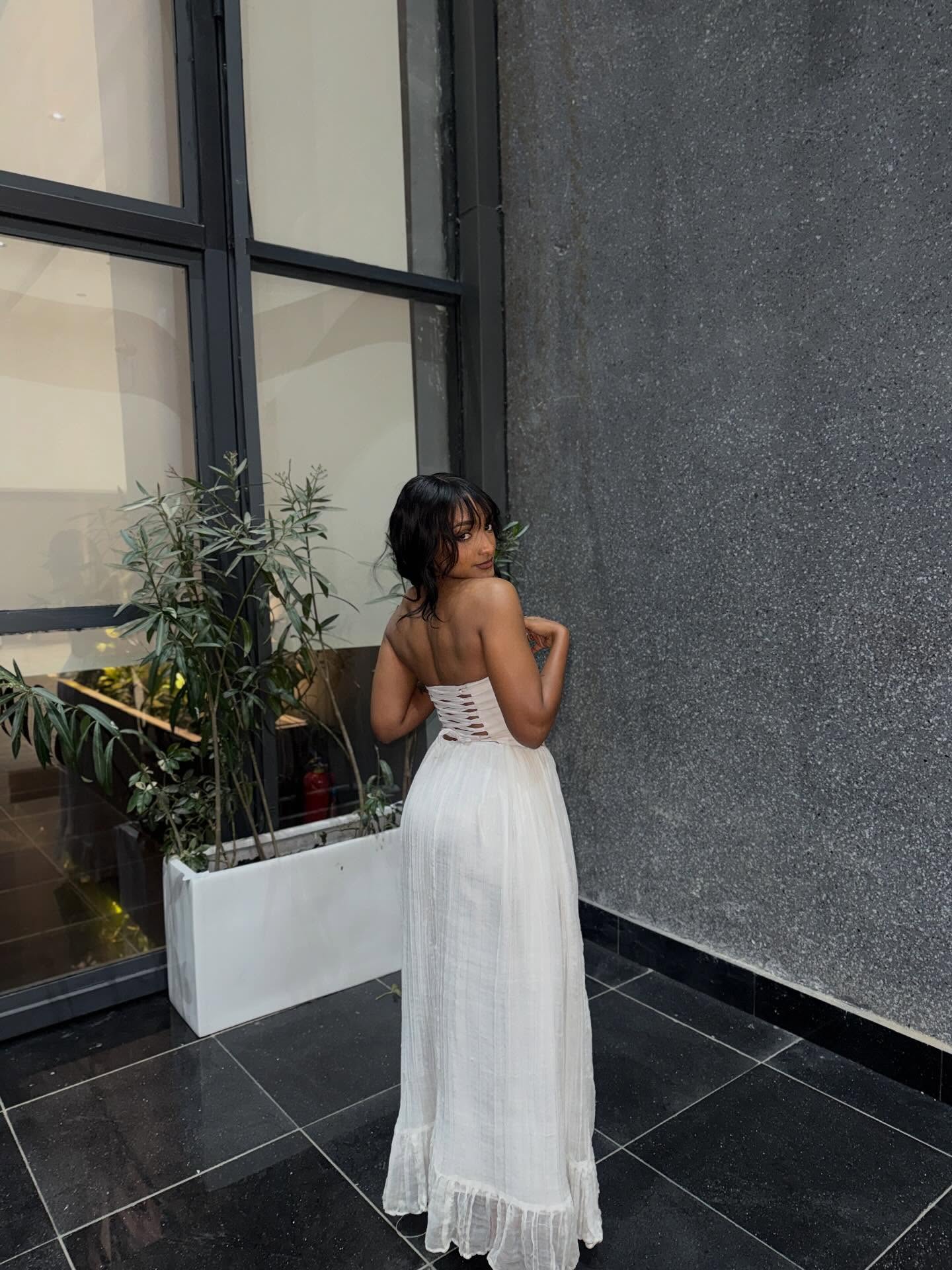 Habesha Kemis Online Strapless Habesha Dress Classic Traditional Ethiopian Dress 379