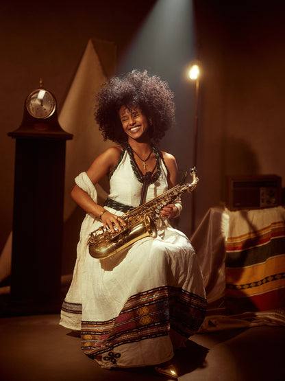 Sleeveless Habesha Dress Traditional Style Ethiopian Kemis