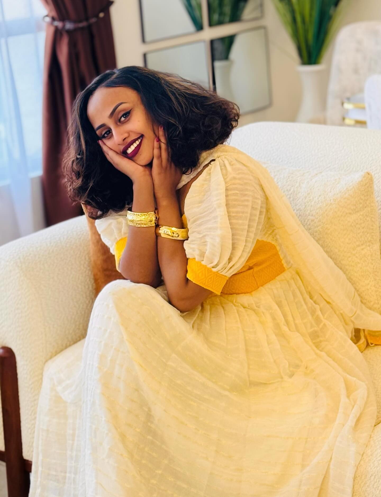 Stunning Habesha Kemis Traditional Ethiopian Dress Simple Design Habesha Dress 346