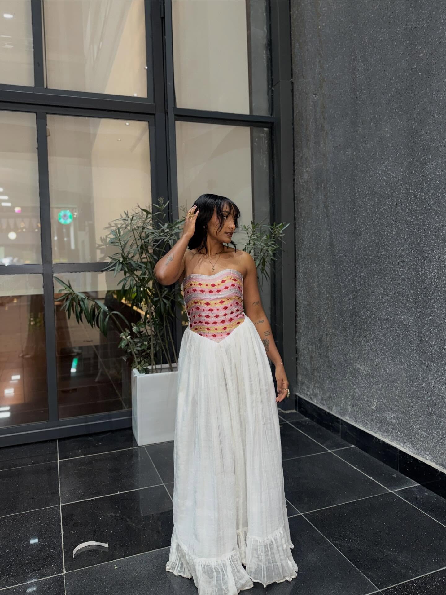 Habesha Kemis Online Strapless Habesha Dress Classic Traditional Ethiopian Dress 379