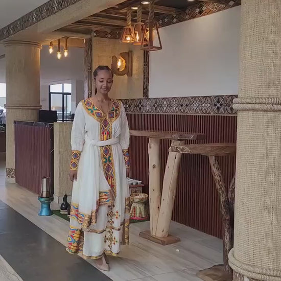 Ethiopian Cultural Dress Modern Habesha Kemis Habesha Libs es00155