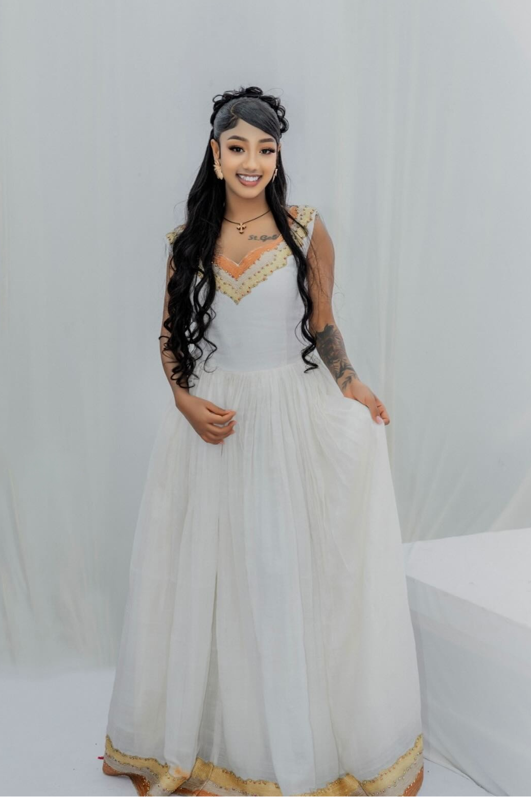 Graceful Habesha Dress Traditional Ethiopian Wedding Style