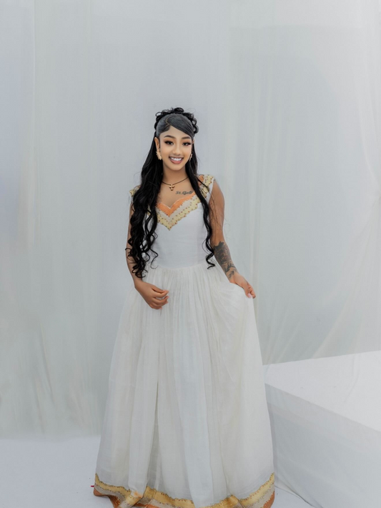 Graceful Habesha Dress Traditional Ethiopian Wedding Style