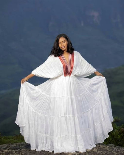 A Traditional Handwoven Oromo Dress Inspired by Bale Designs  'Habesha dress, Habesha kemis, Eritrean dress, ሀበሻ