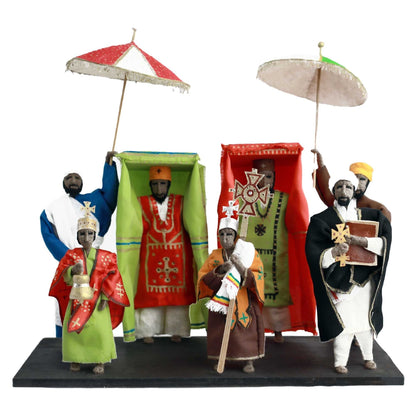 Tabot ታቦት Beautiful & Colorful Handmade Ethiopian Orthodox Church Miniature Toy That Shows the Tabot Ceremony