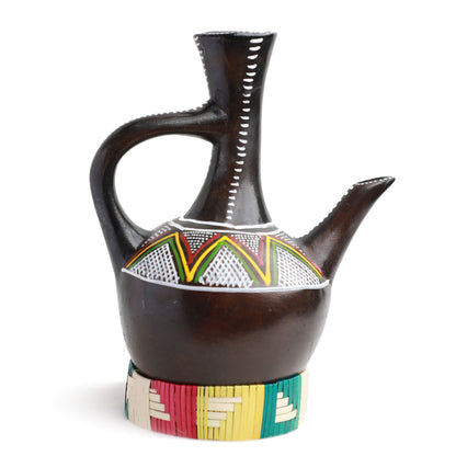 Ethiopian Coffee Ceremony Essentials Package,  Handmade & Hand painted,  Habesha Coffee, Eritrean Coffee, Coffee Culture