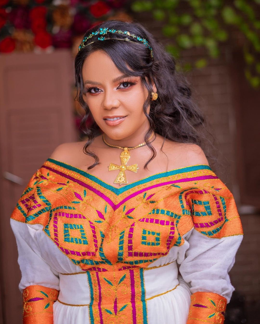 Pretty Habesha Kemis with Intricate Tilf Design, Habesha Kemis, Eritrean dress, ሀበሻ