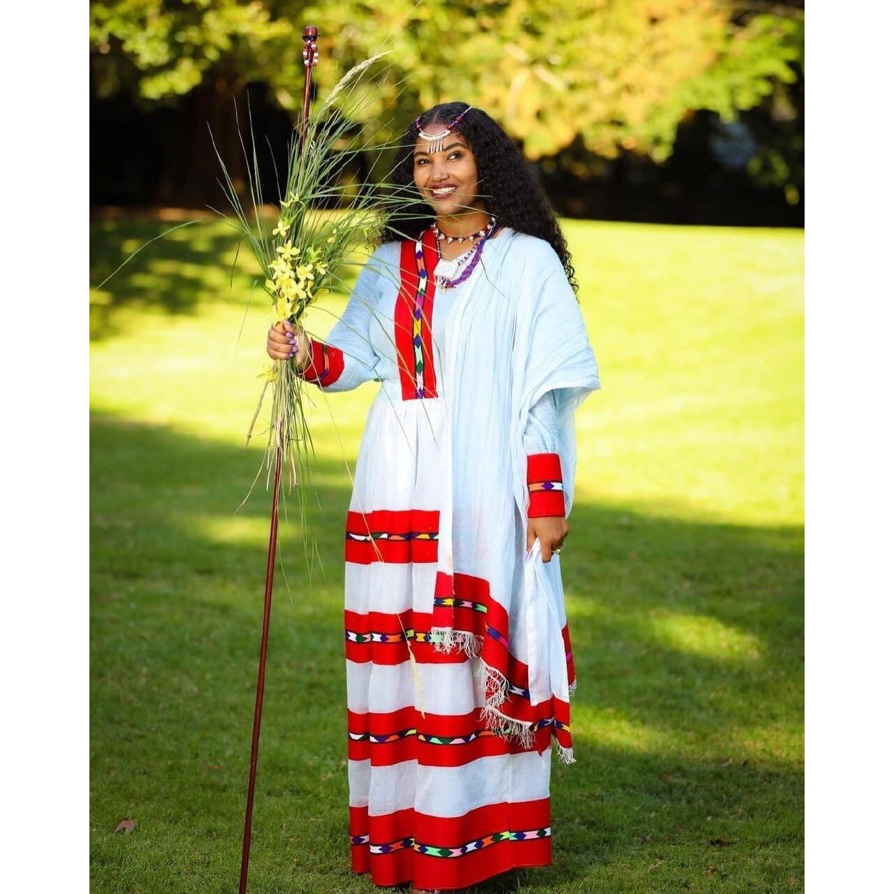 Colorful Oromo Dress Raya Oromo Dress With Accessories Beautiful Habesha Dress ሀበሻ ቀሚስ ሀበሻ ልብስ