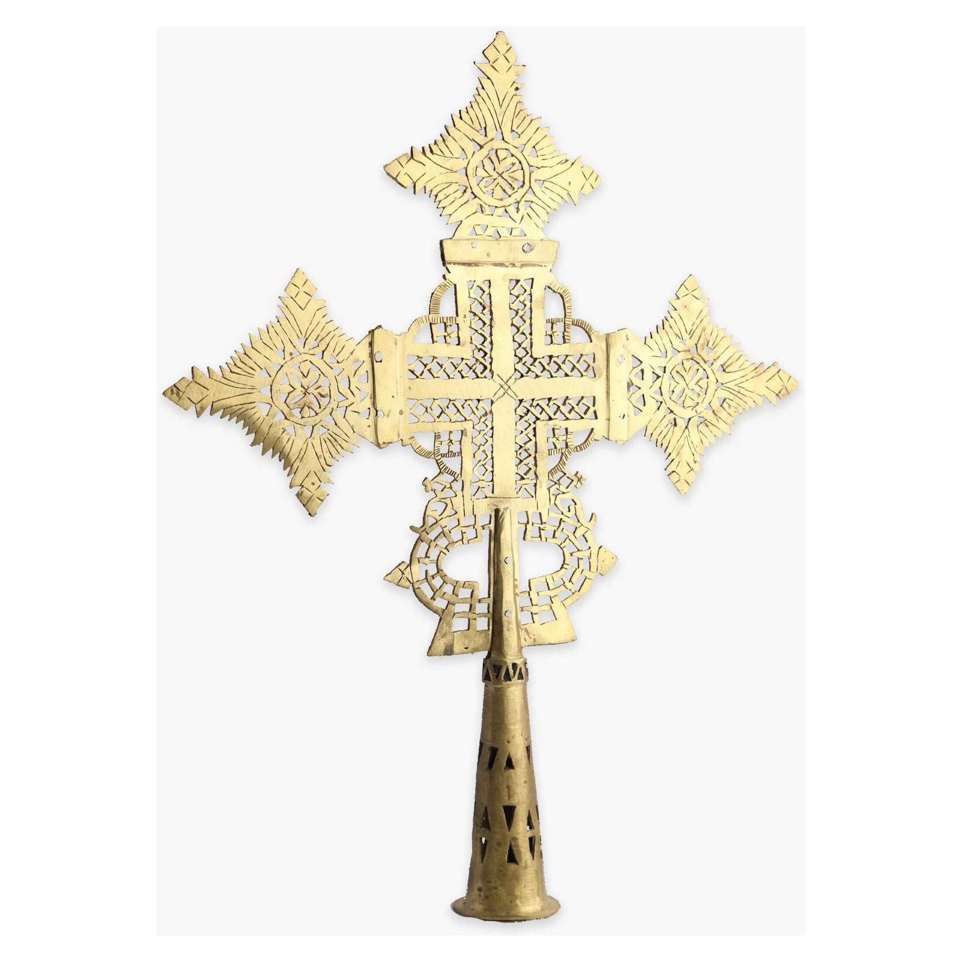 ትልቁ የነሀስ ጦር ማር መስቀል Big Tormar Cross Handmade from Bronze Cross for Wall Orthodox Cross Handmade Cross