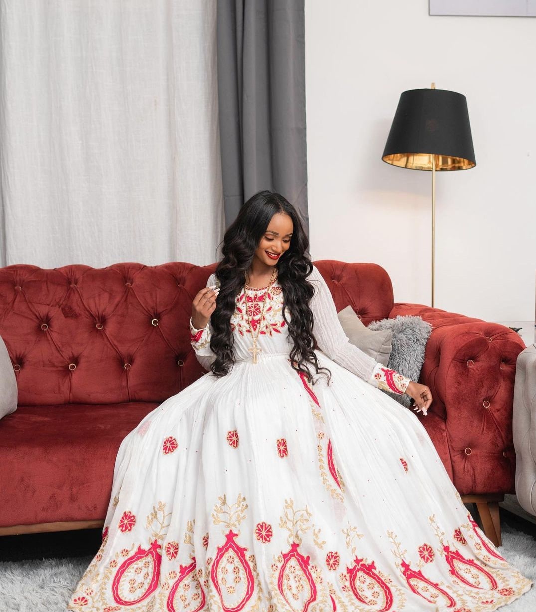 Wedding Habesha Dress Handwoven Habesha Kemis Modern Habesha Libs Eritrean Dress ሀበሻ ቀሚስ ሀበሻ ልብስ