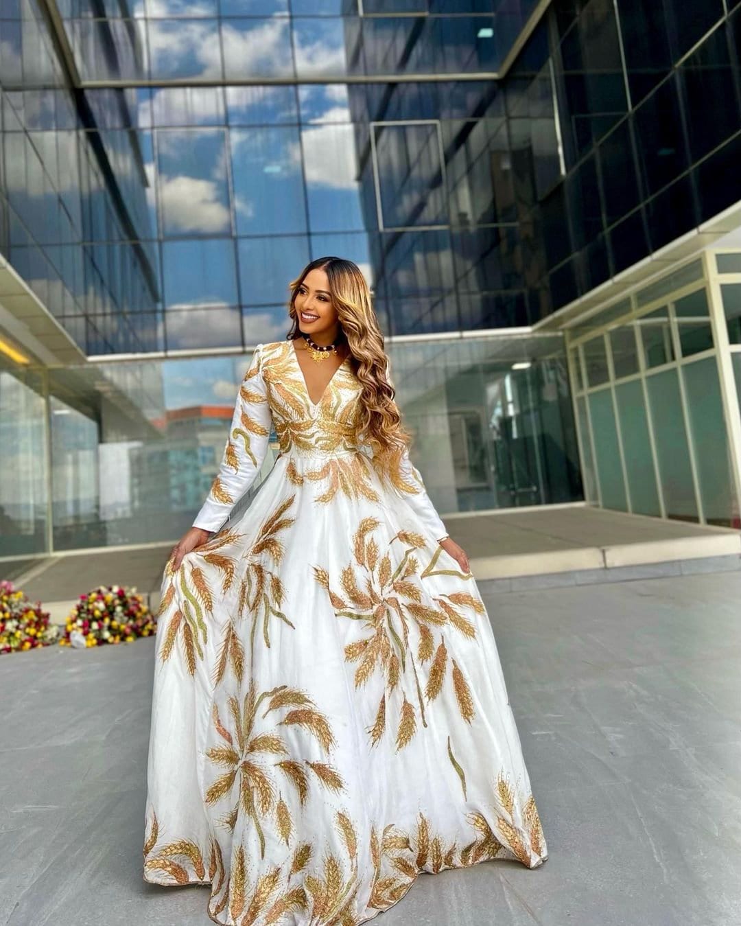 Habesha Wedding Dress Handwoven Habesha Kemis Modern Habesha Libs Eritrean Dress ሀበሻ ቀሚስ ሀበሻ ልብስ