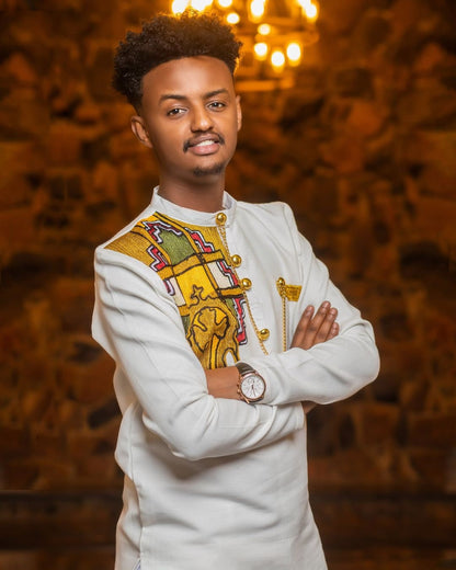 Modern Habesha Shirt For Men Habesha Libs Ethiopian Cloth Simple Habesha shirt ሀበሻ