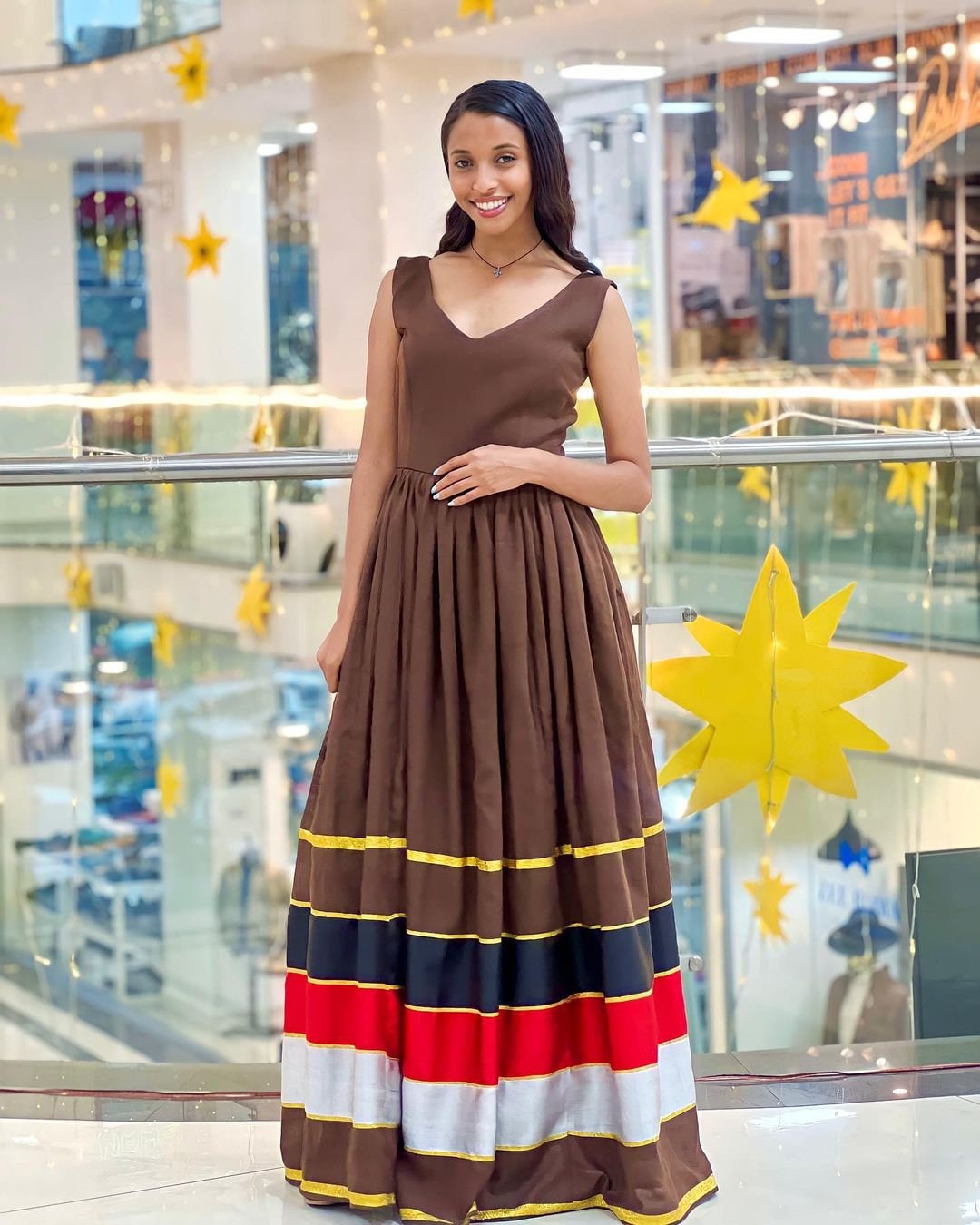 Brown Oromo Dress Abbaa Gadaa Oromo Kemis Oromo Flag Inspired Dress