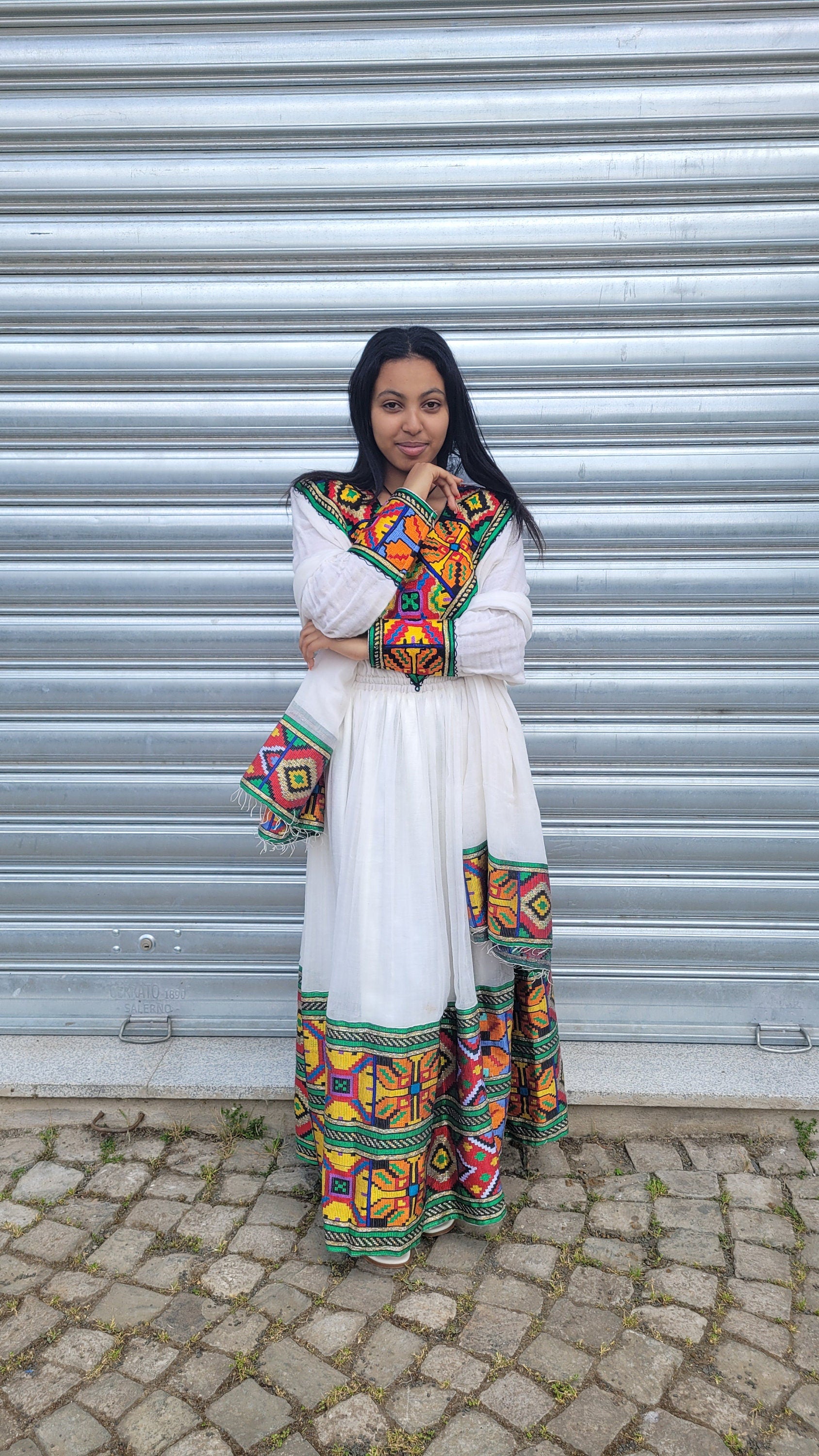 Vibrant Color Habesha Dress Design Modern Habesha Kemis Habesha Libs es00160