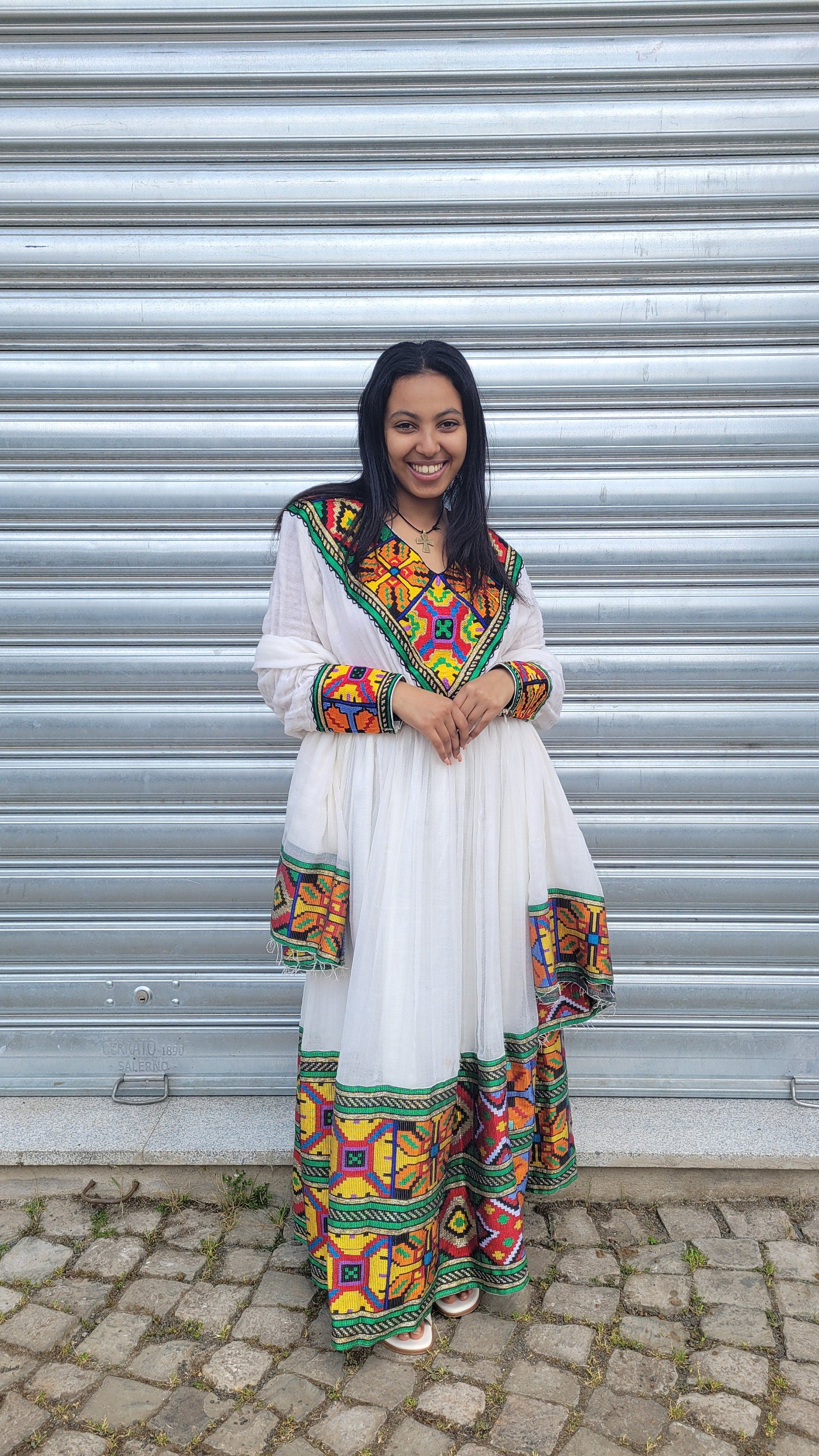 Vibrant Color Habesha Dress Design Modern Habesha Kemis Habesha Libs es00160