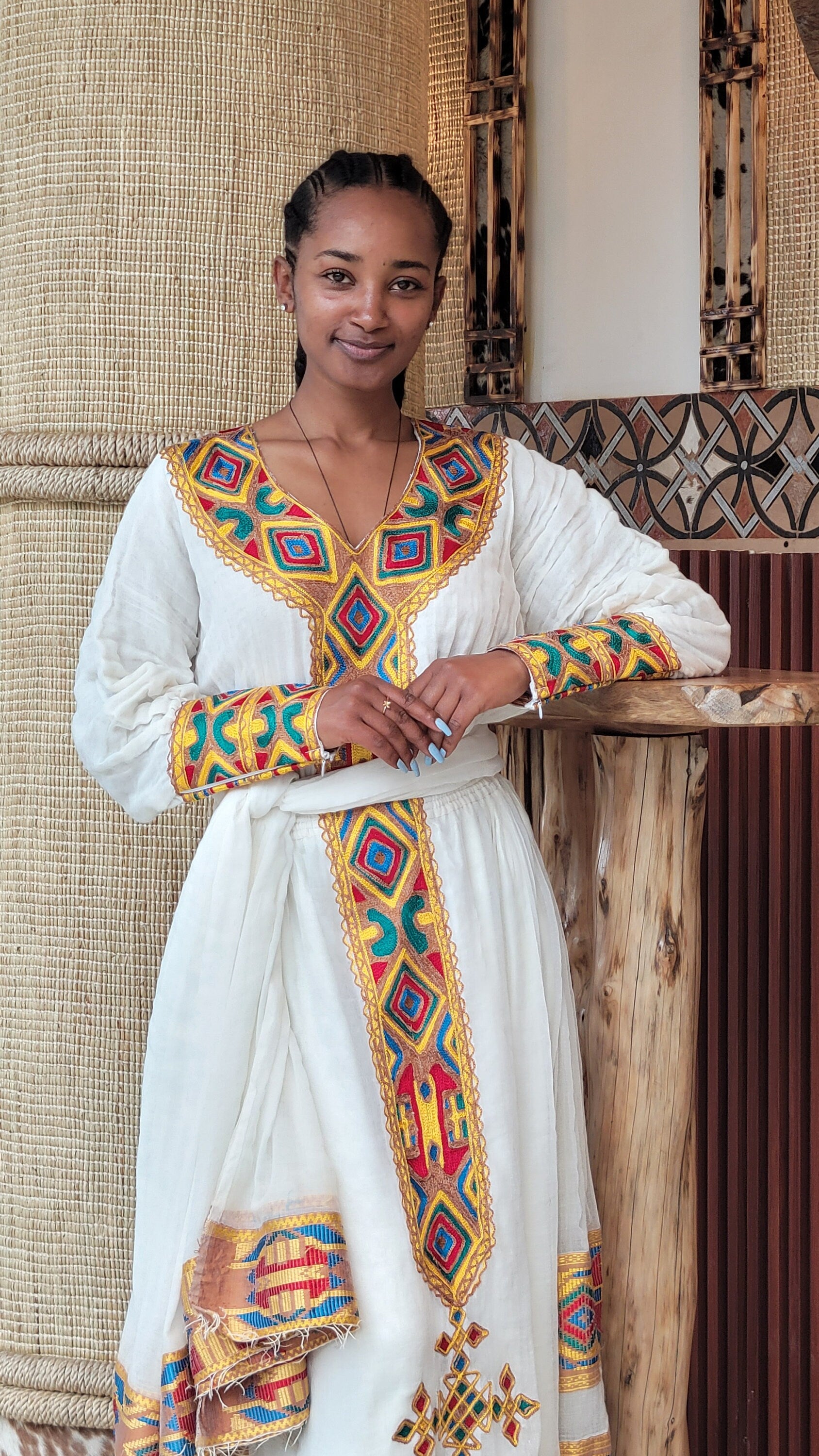 Ethiopian Cultural Dress Modern Habesha Kemis Habesha Libs es00155