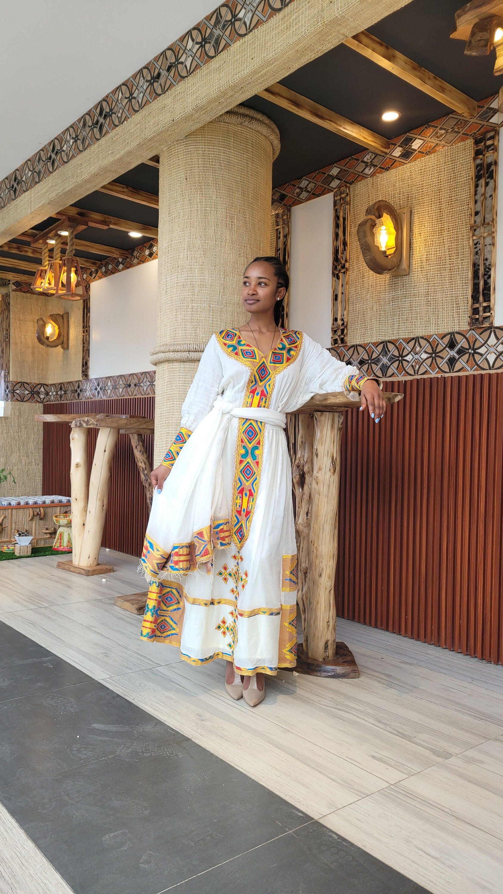 Ethiopian Cultural Dress Modern Habesha Kemis Habesha Libs es00155