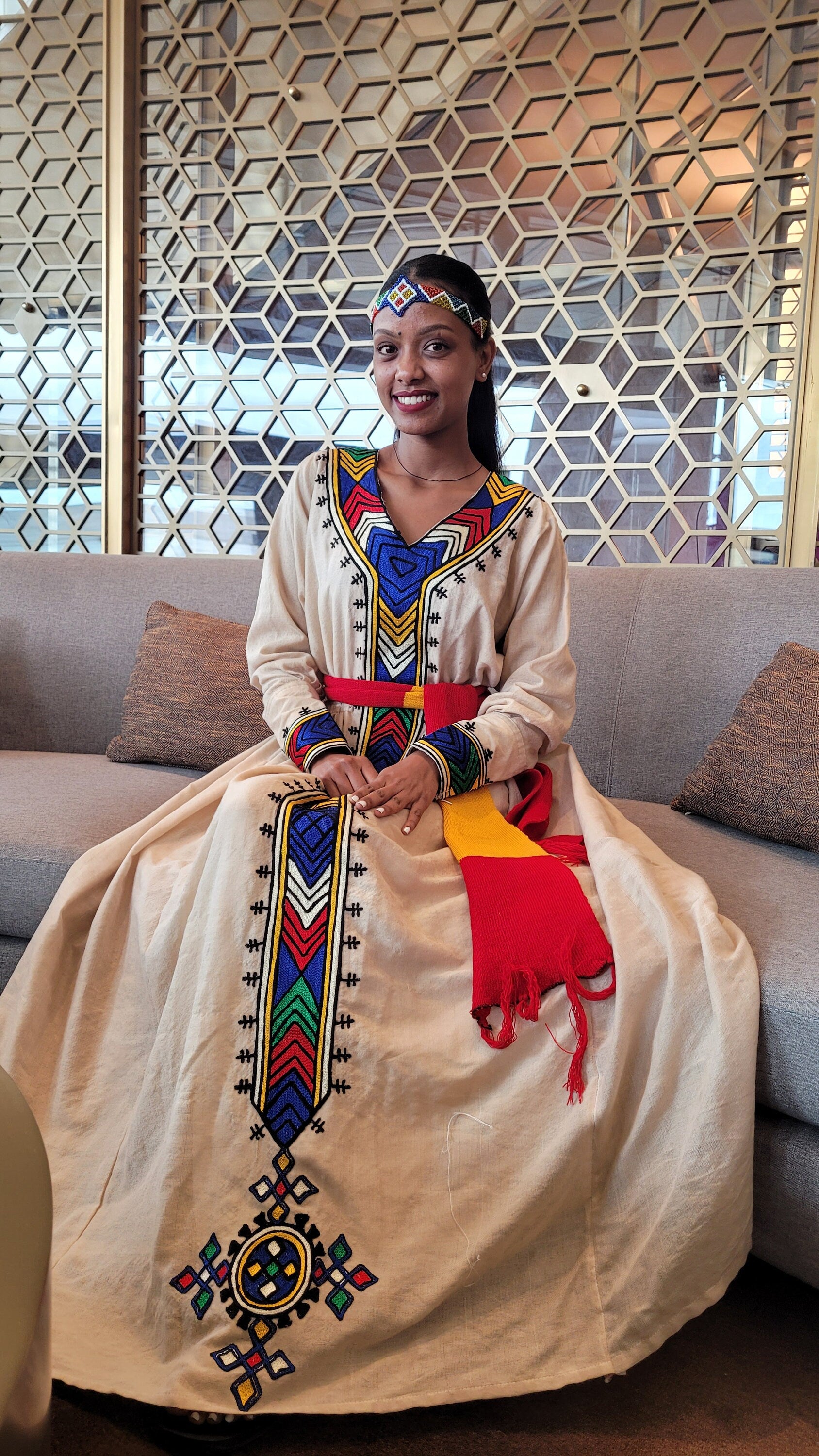 modern eritrean dresses Modern Yellow Off-Shoulder Habesha Dress Ethiopian & Eritrean Inspired Elegance XXL